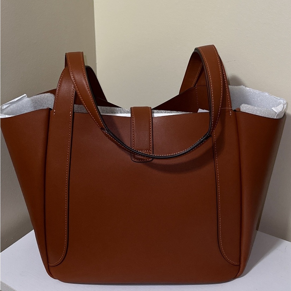 Coach Tan Leather Tote Bag - shhhhh - Picture 2 of 7